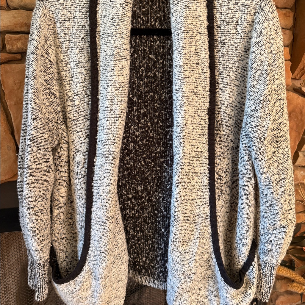 Vintage Tudor Court Black And Gray Cardigan